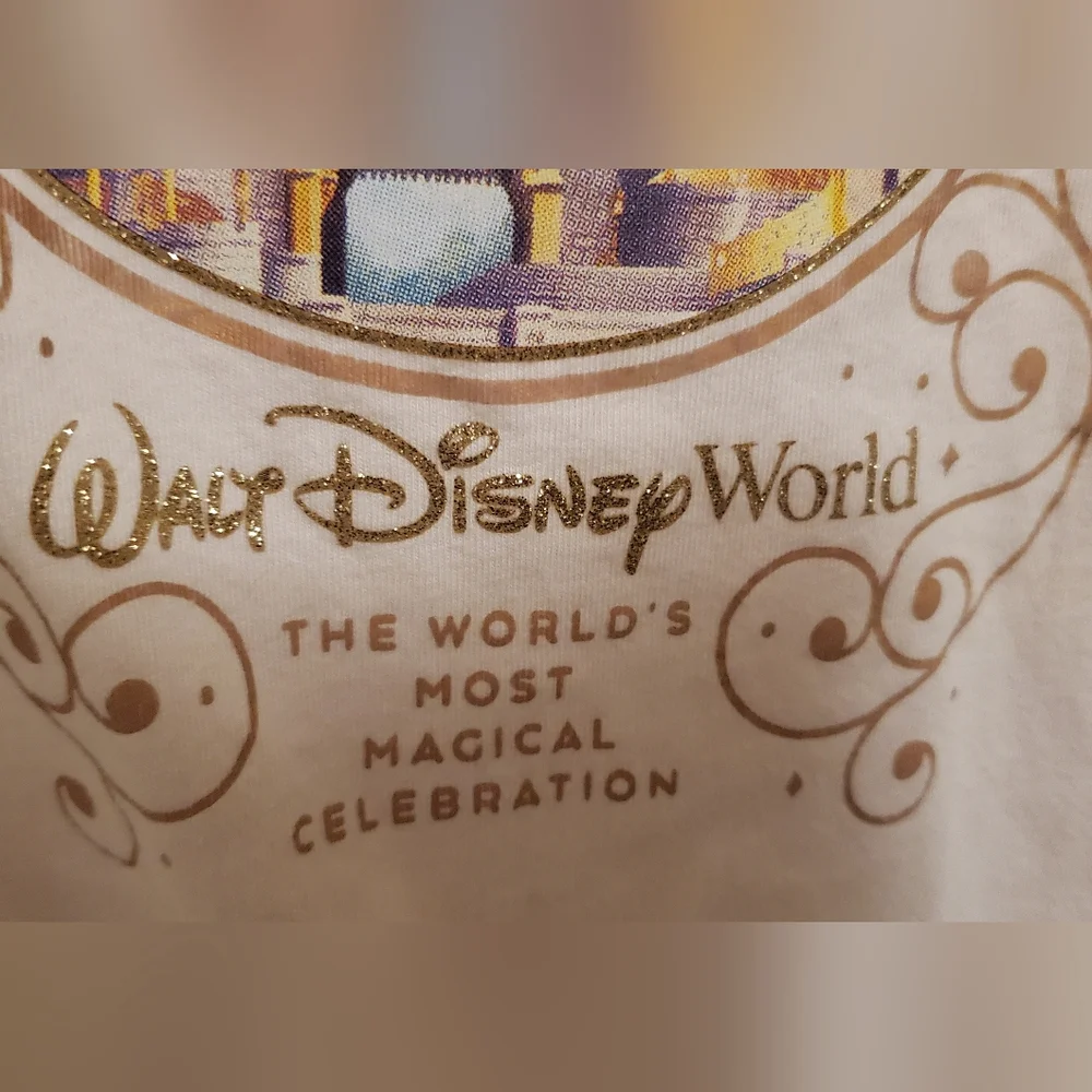 Disney Light Pink Castle Short Sleeve Tee - Picture 4 of 6